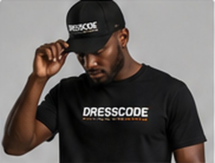 Man wearing Dresscode t-shirt and cap